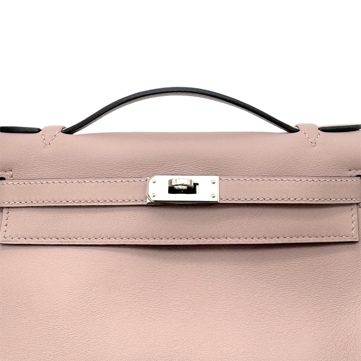 HERMES KELLY POCHETTE MINI SELLIER GLYCINE SWIFT HAND BAG T 90291878