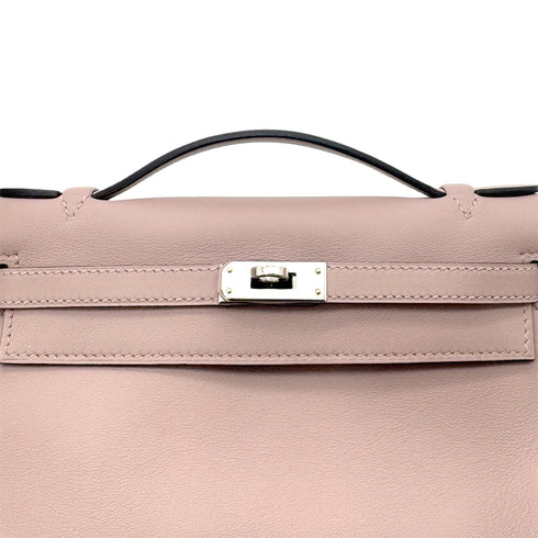 HERMES KELLY POCHETTE MINI SELLIER GLYCINE SWIFT HAND BAG T 90291878 - PURPOSE