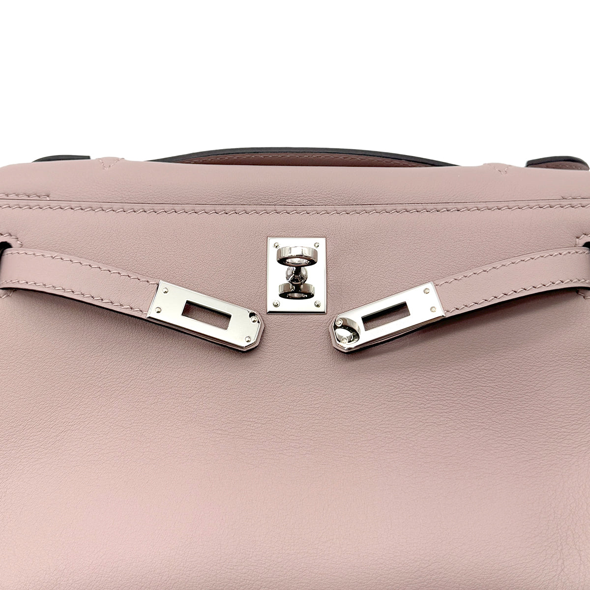 HERMES KELLY POCHETTE MINI SELLIER GLYCINE SWIFT HAND BAG T 90291878