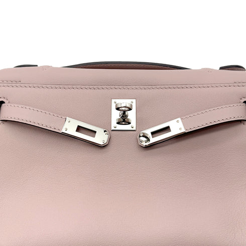 HERMES KELLY POCHETTE MINI SELLIER GLYCINE SWIFT HAND BAG T 90291878 - PURPOSE