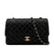 CHANEL VINTAGE CLASSIC FLAP MEDIUM CHAIN SHOULDER BAG BLACK LAMB SKIN 90291879 - PURPOSE