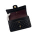 CHANEL VINTAGE CLASSIC FLAP MEDIUM CHAIN SHOULDER BAG BLACK LAMB SKIN 90291879 - PURPOSE