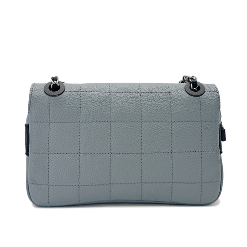 CHANEL VINTAGE CHOCOLATE BAR SPORTS LINE CHAIN SHOULDER BAG GRAY CAVIAR SKIN 90291881 - PURPOSE