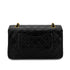 CHANEL VINTAGE CLASSIC FLAP MEDIUM CHAIN SHOULDER BAG BLACK LAMB SKIN 90291882 - PURPOSE