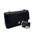 CHANEL VINTAGE CLASSIC FLAP MEDIUM CHAIN SHOULDER BAG BLACK LAMB SKIN 90291882 - PURPOSE