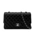 CHANEL CLASSIC FLAP MEDIUM CHAIN SHOULDER BAG BLACK LAMB SKIN 90291885 - PURPOSE