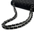 CHANEL CLASSIC FLAP MEDIUM CHAIN SHOULDER BAG BLACK LAMB SKIN 90291885 - PURPOSE