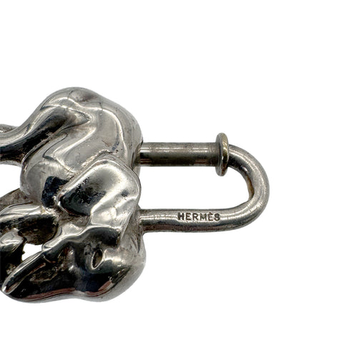 HERMES CADENA CHARM EXOTISME ELEPHANT 1988 SILVER ACCESSORY 90291899 - PURPOSE