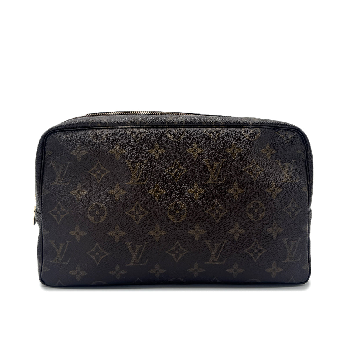 LOUIS VUITTON MONOGRAM TROUSSE TOILETTE 28 CLUTCH BAG BROWN MONOGRAM CANVAS M47522 90291901