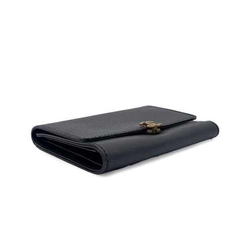 CHANEL VINTAGE COCOMARK TRIFOLD WALLET BLACK CAVIAR SKIN 90291903 - PURPOSE