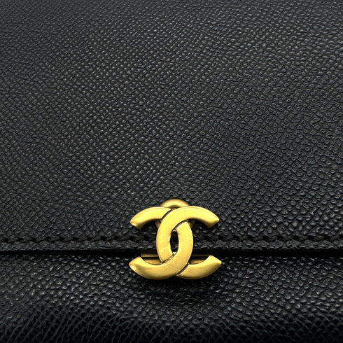 CHANEL VINTAGE COCOMARK TRIFOLD WALLET BLACK CAVIAR SKIN 90291903 - PURPOSE