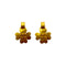 CHANEL VINTAGE EARRINGS CLOVER MOTIF COCOMARK ACCESSORY 95P 90291906 - PURPOSE