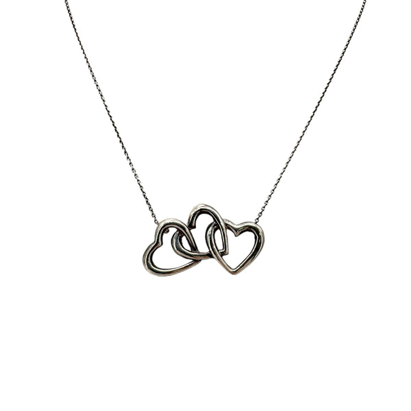 TIFFANY&Co. NECKLACE TRIPLE OPEN HEART SILVER925 ACCESSORY 90292030 - PURPOSE