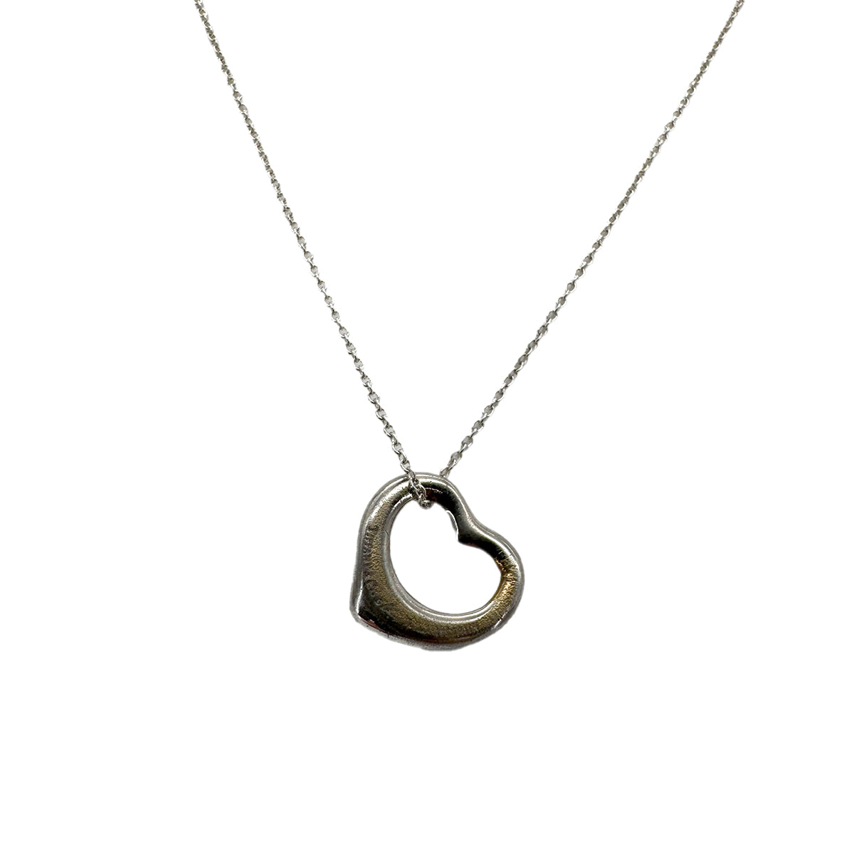 TIFFANY&Co. NECKLACE OPEN HEART 16MM SILVER925 ACCESSORY 90292040