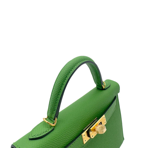 HERMES MINI KELLY 20 SELLIER VERT YUCCA VEAU EPSOM HAND SHOULDER BAG B GHW 90292045 - PURPOSE