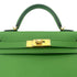 HERMES MINI KELLY 20 SELLIER VERT YUCCA VEAU EPSOM HAND SHOULDER BAG B GHW 90292045 - PURPOSE