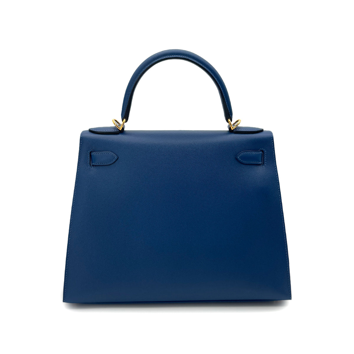 HERMES KELLY 28 SELLIER DEEP BLUE VEAU MADAME HAND SHOULDER BAG B GHW 90292046