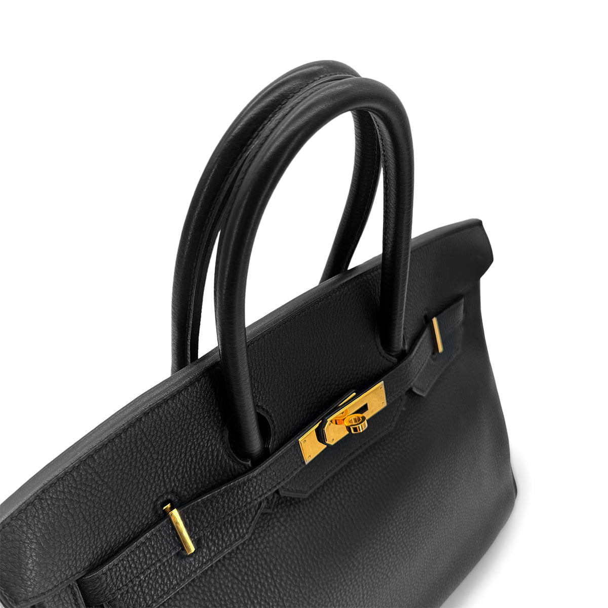 HERMES BIRKIN 35 BLACK TOGO HAND BAG □C GHW 90292047