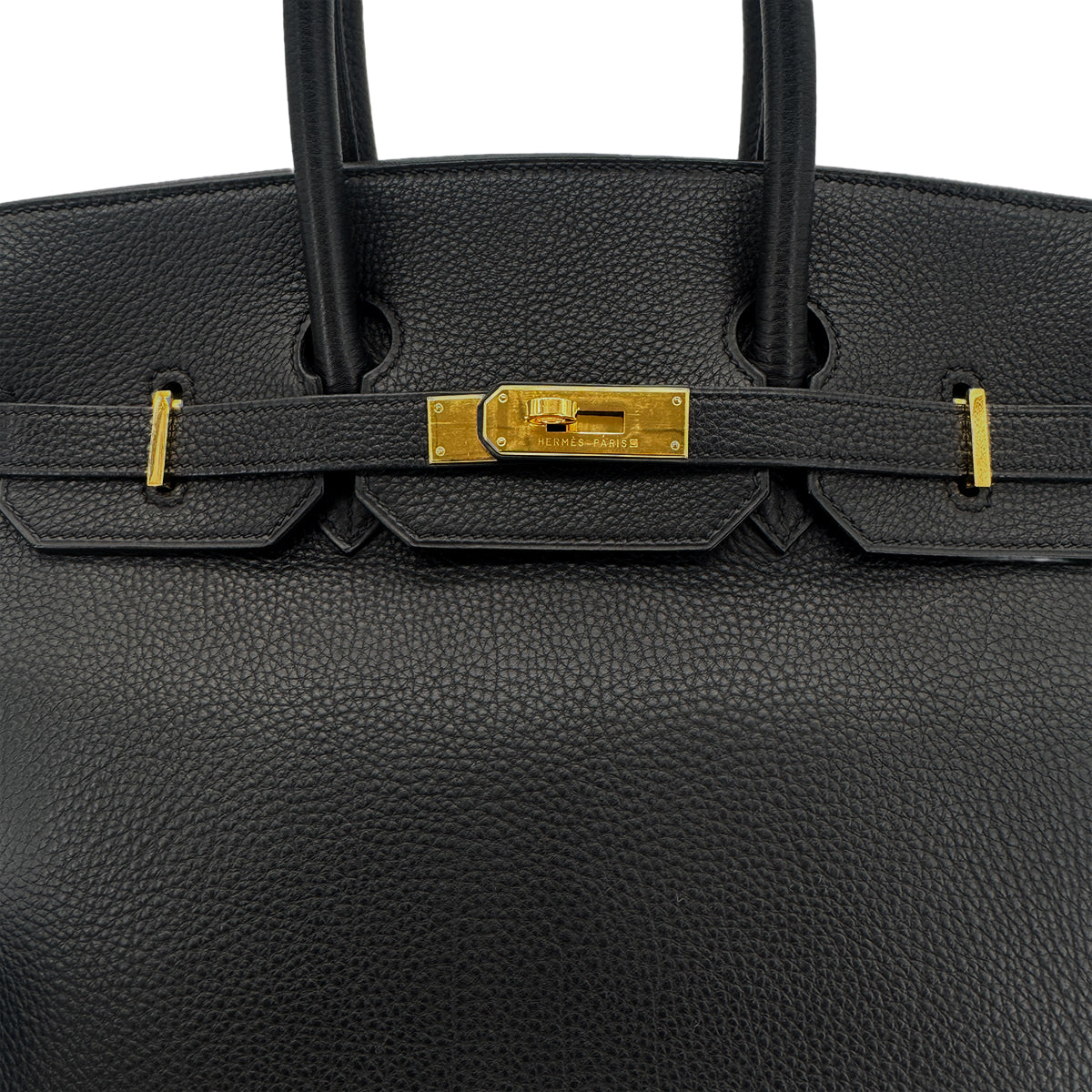 HERMES BIRKIN 35 BLACK TOGO HAND BAG □C GHW 90292047