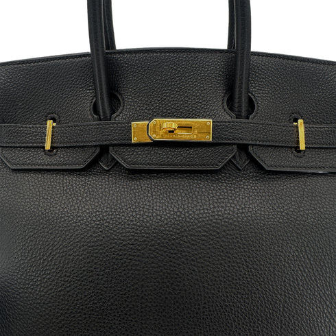HERMES BIRKIN 35 BLACK TOGO HAND BAG □C GHW 90292047 - PURPOSE