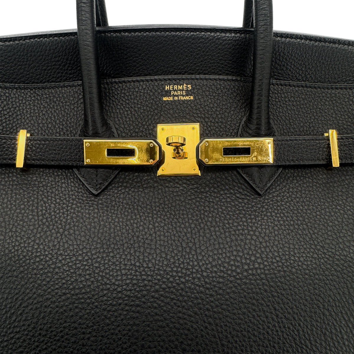 HERMES BIRKIN 35 BLACK TOGO HAND BAG □C GHW 90292047