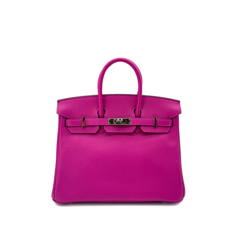 HERMES BIRKIN 25 VERSO MAGNOLIA CAPUCINE TAURILLON NOVILLO HAND BAG Y SHW 90292048 - PURPOSE