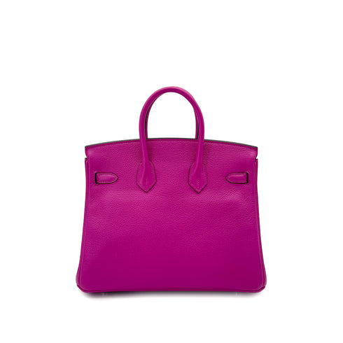 HERMES BIRKIN 25 VERSO MAGNOLIA CAPUCINE TAURILLON NOVILLO HAND BAG Y SHW 90292048 - PURPOSE