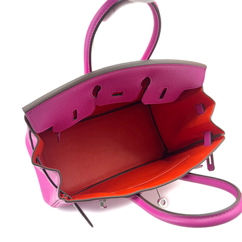 HERMES BIRKIN 25 VERSO MAGNOLIA CAPUCINE TAURILLON NOVILLO HAND BAG Y SHW 90292048 - PURPOSE