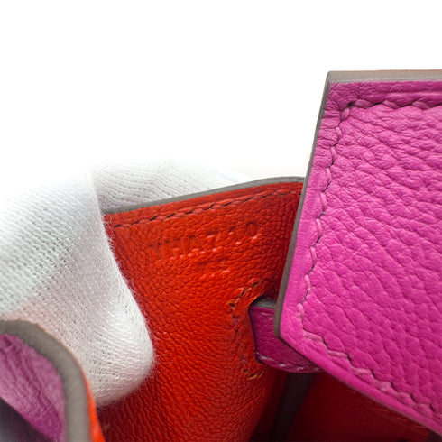 HERMES BIRKIN 25 VERSO MAGNOLIA CAPUCINE TAURILLON NOVILLO HAND BAG Y SHW 90292048 - PURPOSE