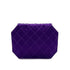CHANEL VINTAGE MATELASSE OCTAGON SHOULDER BAG PURPLE 90292049 - PURPOSE