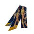 HERMES TWILLY BRIDES DE GALA APPLIQUE PIQUE SCARF NAVY SILK 90292056 - PURPOSE