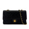 CHANEL VINTAGE CLASSIC FLAP MEDIUM CHAIN SHOULDER BAG BLACK LAMB SKIN 90292061 - PURPOSE