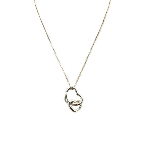 TIFFANY&Co. NECKLACE DOUBLE OPEN HEART SILVER925 ACCESSORY 90292063 - PURPOSE