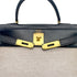 HERMES KELLY 28 BLUE INDIGO BOXCALF TOILE H HAND SHOULDER BAG 〇C GHW 90292060 - PURPOSE