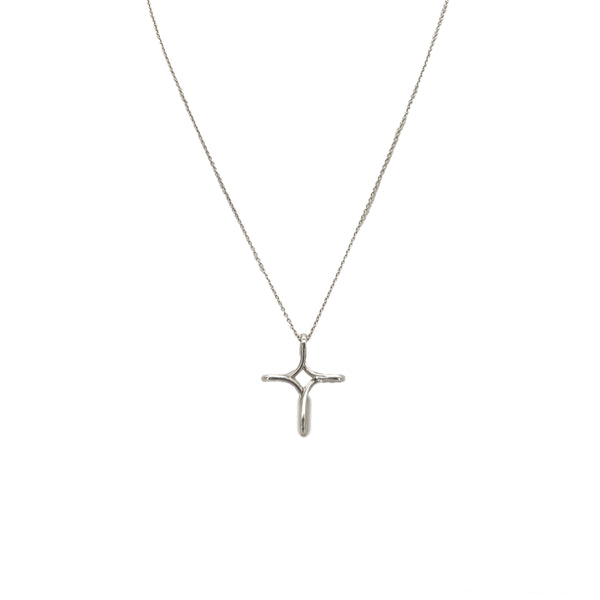 TIFFANY&CO. NECKLACE OPEN CROSS SILVER925 ACCESSORY 90292078 - PURPOSE