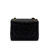 CHANEL VINTAGE MINI SQUARE 17 CHAIN SHOULDER BAG BLACK LAMB SKIN 90292086 - PURPOSE
