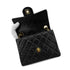CHANEL VINTAGE MINI SQUARE 17 CHAIN SHOULDER BAG BLACK LAMB SKIN 90292086 - PURPOSE