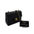 CHANEL VINTAGE MINI SQUARE 17 CHAIN SHOULDER BAG BLACK LAMB SKIN 90292086 - PURPOSE