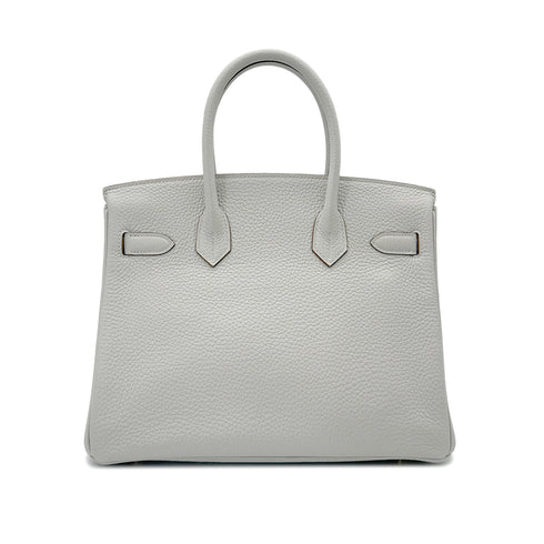 HERMES BIRKIN 30 GRIS PERLE TOGO HAND BAG D GHW 90292088 - PURPOSE