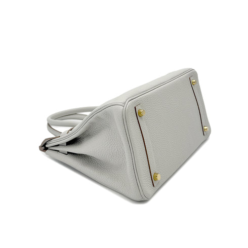 HERMES BIRKIN 30 GRIS PERLE TOGO HAND BAG D GHW 90292088 - PURPOSE