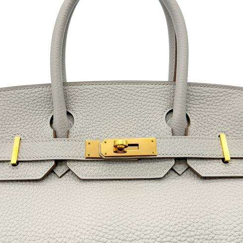 HERMES BIRKIN 30 GRIS PERLE TOGO HAND BAG D GHW 90292088 - PURPOSE