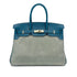 HERMES BIRKIN 35 CIEL BLUE DE GALICE GRIZZLY EVERCOLOR HAND BAG □R GHW 90292093 - PURPOSE