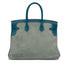 HERMES BIRKIN 35 CIEL BLUE DE GALICE GRIZZLY EVERCOLOR HAND BAG □R GHW 90292093 - PURPOSE