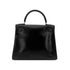 HERMES KELLY 28 RETOURNE BLACK BOXCALF HAND SHOULDER BAG 〇W GHW 90292095 - PURPOSE