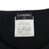 CHANEL VINTAGE SHORT SLEEVE CROPPED T-SHIRT TOPS COCOMARK BLACK NYLON 42 97P RTW 90292102 - PURPOSE