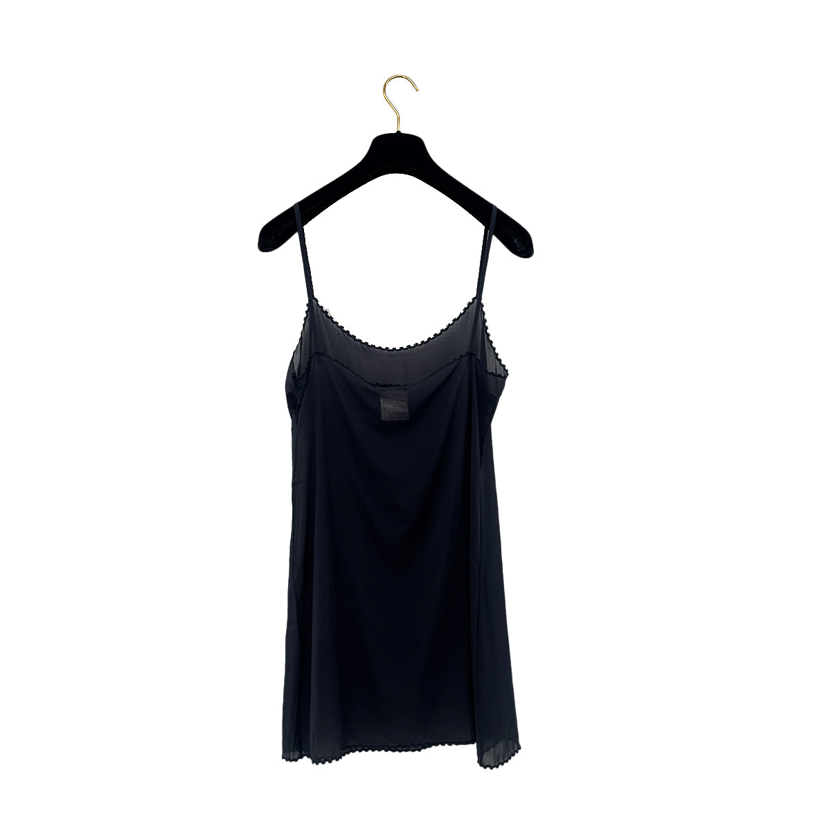 CHANEL COCO BUTTON SLEEVELESS KNIT DRESS BLACK COTTON 38 P40 RTW 90292106