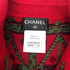 CHANEL KNIT JACKET PATTERNED ALL-OVER RED CASHMERE 40 P52 RTW 90292111