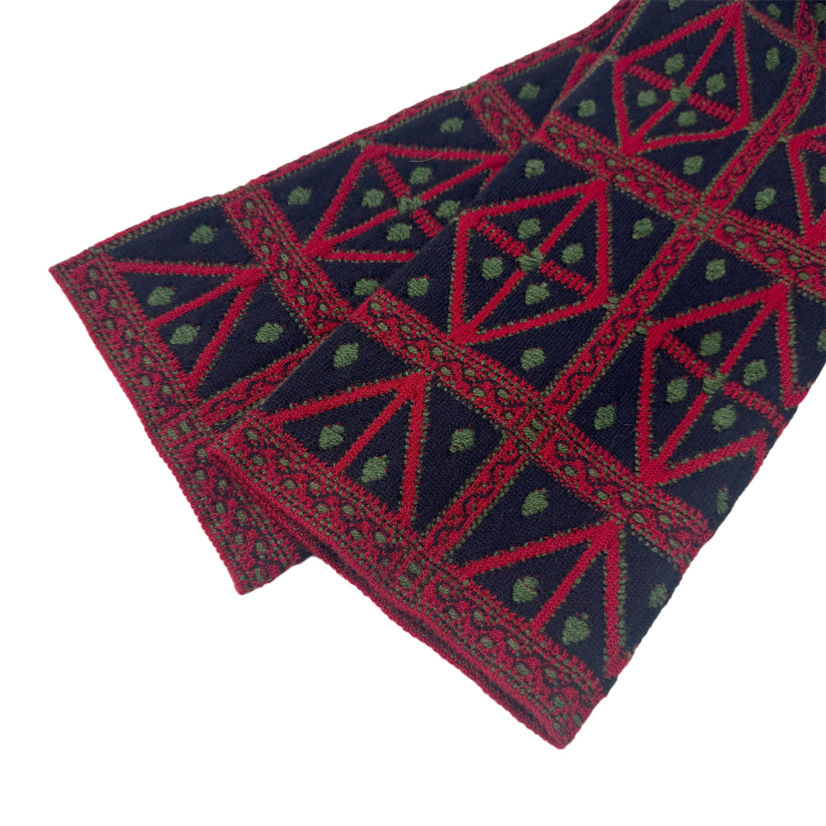 CHANEL KNIT JACKET PATTERNED ALL-OVER RED CASHMERE 40 P52 RTW 90292111
