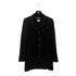 CHANEL VINTAGE JACKET COCO BUTTON BLACK WOOL 36 96C RTW 90292113 - PURPOSE