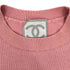 CHANEL VINTAGE COCOMARK LOGO HALF SLEEVE TOPS PINK COTTON 38 03A RTW 90292115 - PURPOSE